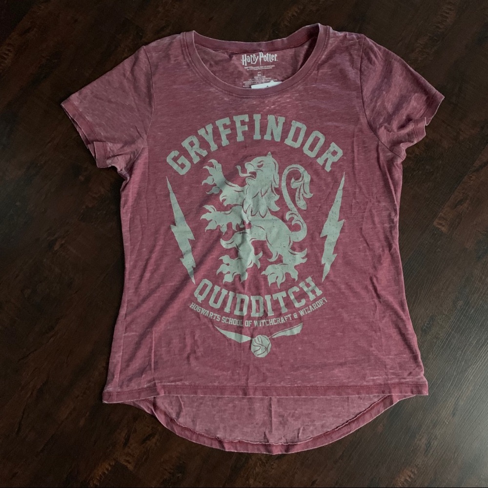 Harry Potter Gryffindor Oil Washed T-shirt